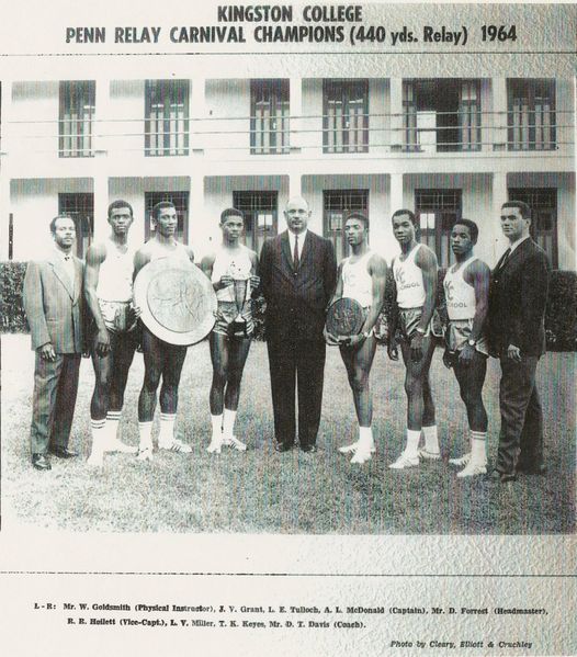 KC’s and Jamaica’s first track team to the Penn Relays in 1964