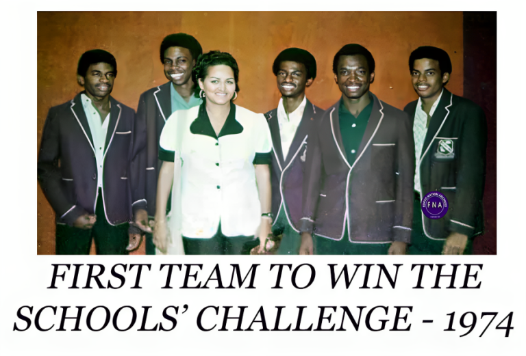 FIRST TEAM TO WIN THE SCHOOL’S CHALLENGE-1974